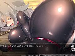 Plain girl succumbs to rubber suit temptation in full hentai gallery.