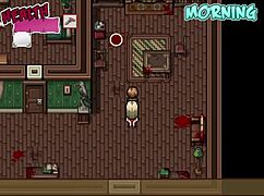 pickin up items in zombies retreat hentai game part 4