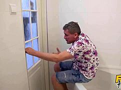 Hell yeah! Female reporters get dirty with big tits milf in fake hostel scandal!