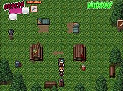 pickin up items in zombies retreat hentai game part 4