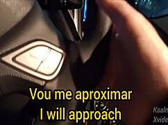 risky public handjob for hot teen on street