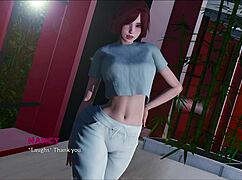 Eternum 56: Curvy Mature Teen In Cute 3D Outfit. Exploring Game World.