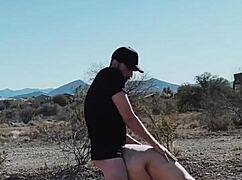 Watch the couple fuck roughly in the car by the road