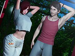 Eternum 56: Curvy Mature Teen In Cute 3D Outfit. Exploring Game World.