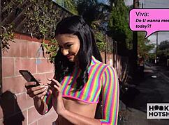 Small Tittied Babe Viva Athena Extracts All Her Hookups Milk