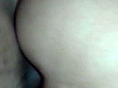 latina amateur moans during her first anal doggystyle