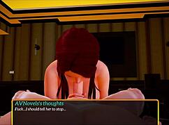 Redhead Riding Hard in Cowgirl Game