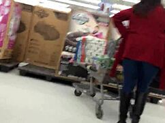 Caught a candid moment of a mom shopping unnoticed.