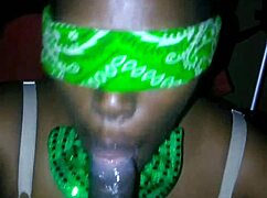 sloppy double blowjob on st. patrick's day with big black cocks 😈