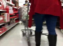 Caught a candid moment of a mom shopping unnoticed.