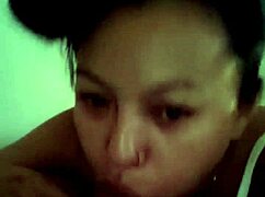 Real Homemade Babe Swallows Cock Deepthroat with Cumshot!