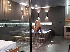 I took my friend to a luxury motel, she loved it and opened up her tight ass