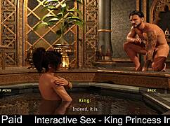 interactive sex game where the king and princess engage in dating and intimate encounters