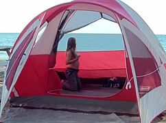 Milf housewife wants guys on beach