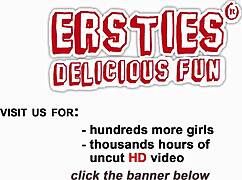 anca explores her shaved pussy with a dildo in an intimate solo session