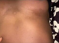 i'm teaching my stepsister how to fuck, starting with missionary on her natural tits pussy