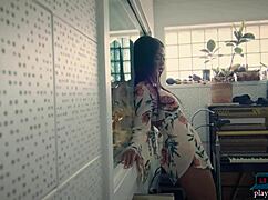 i love watchin harley dean's big ass as she strips in lingerie