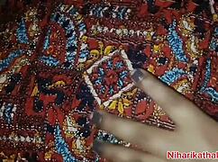 Indian girlfriend gets fucked by boyfriend in missionary with dirty talk