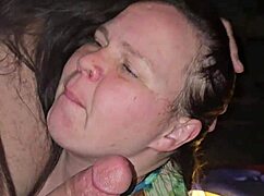 Milf Sucks Cock and Plays with the Tit Deep Throat