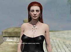 Redhead With Shaved Pussy Plays Games At After Party With Friends