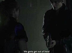 Busty super cop claire redfield dominates with huge tits