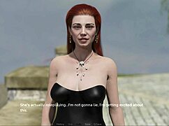 Redhead With Shaved Pussy Plays Games At After Party With Friends