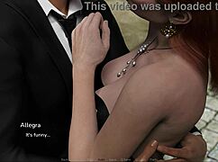 Redhead With Shaved Pussy Plays Games At After Party With Friends