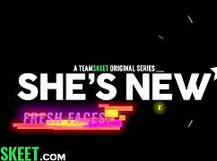 i-i'm new and got my tight pussy fucked in homemade tape