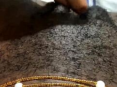 Intense homemade ebony pussy masturbation session