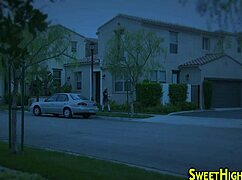 Blonde Coed Gets Cumshot After Riding