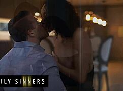 Alexis Tae and Corey Steele Fuck Passionately Behind Backs