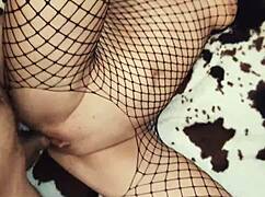 Russian Mature Couple’s Homemade Anal in Sexy Stockings