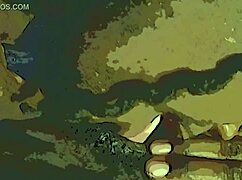 Sensualizing and sucking cock.