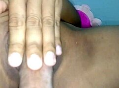 Water breaks into the beautiful student's tight pussy! She takes the cock and rubs until orgasm!