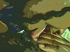 Sensualizing and sucking cock.