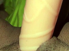 Latina Masturbates With Dildo From Brother