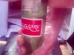 man, sticking this bottle up my ass feels wild!