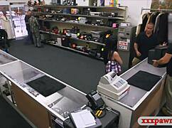 Hot Latina got screwed by a nasty pawn keeper on hidden cam. Real nasty reality unfolds.