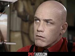 Horny principals seduce teen student in intense threesome