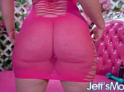 She rides the silicon torso.