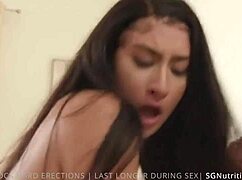 Petite Latina Brunette Angeline Red Fucks Sneaky Stepbrother in Shower. Blowjob and Swallow.