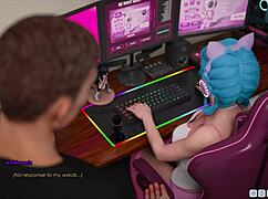 Big tits curvy babe in cute outfit feels intense