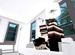 police officer bends criminal over