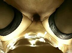 The guy poured sperm into the little 18+ pussy of his tanned girlfriend, she moans.