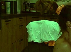 He fucks me on kitchen counter