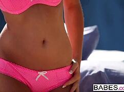 Babes Dominate in Pink Bikini
