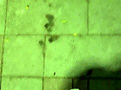 Shemale Ting Xuan inserts butt plug on outdoor walk and masturbates.