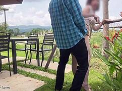 Hey, ever seen the gardener bang that beautiful lady?