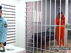 man, fuckin this juicy latina inmate through prison bars, so hot