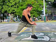 Busty Milf Silvana Lee Fucks Fitness Guy!